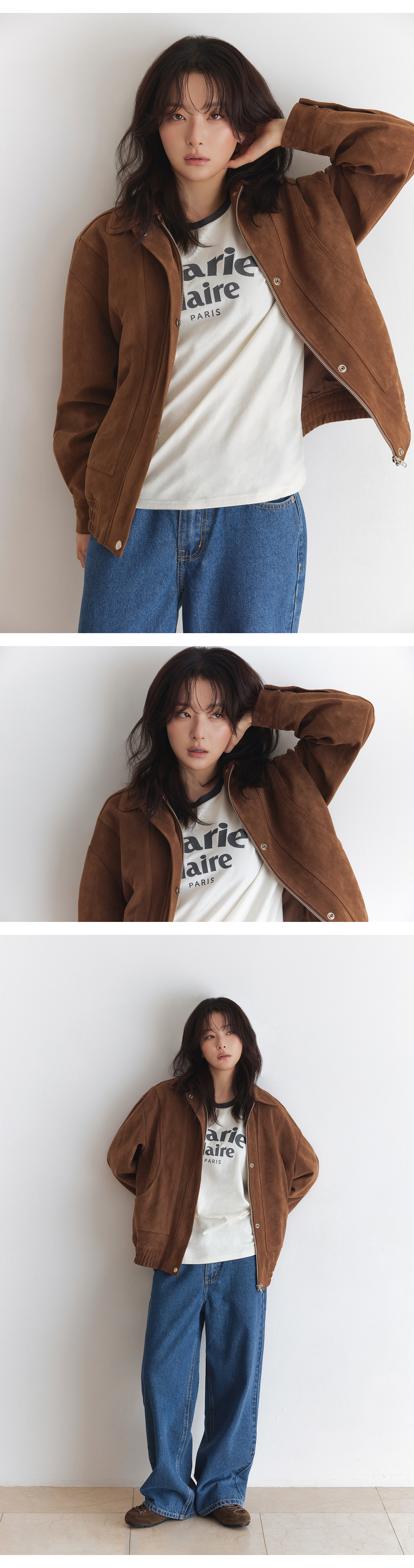 SUEDE BLOUSON JUMPER #SEULGI同款!