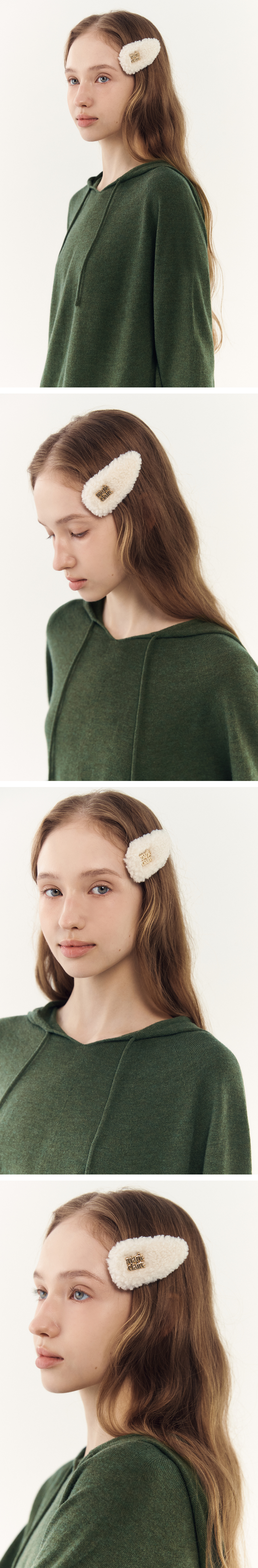 BASIC LOGO FLEECE HAIR PIN #SEULGI同款! 